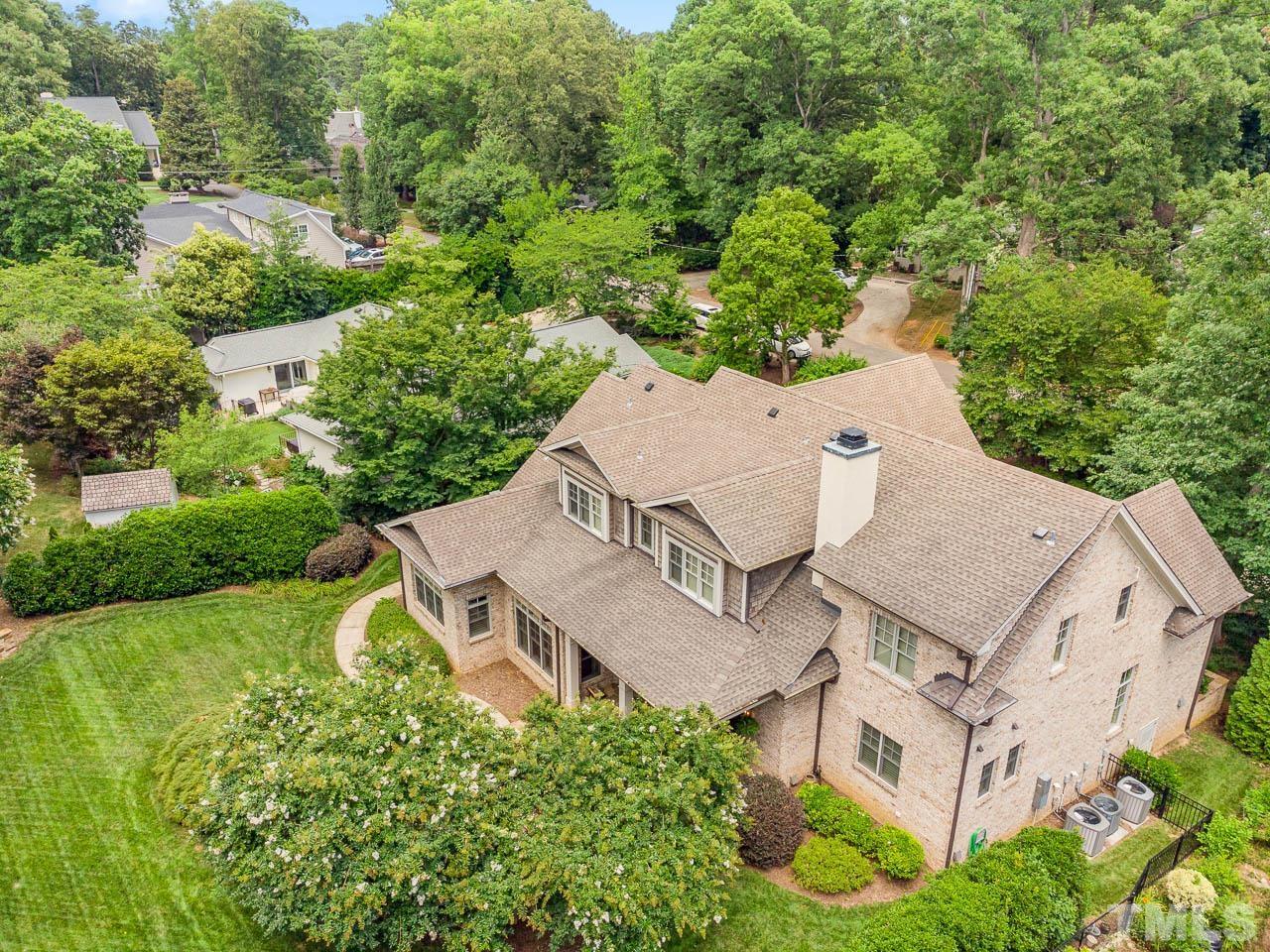 2129 Buckingham Road Raleigh, NC 27607 - Photo 51 of 52 an aerial view of a house with yard