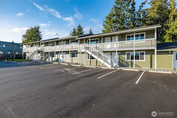 a view of a house with a street