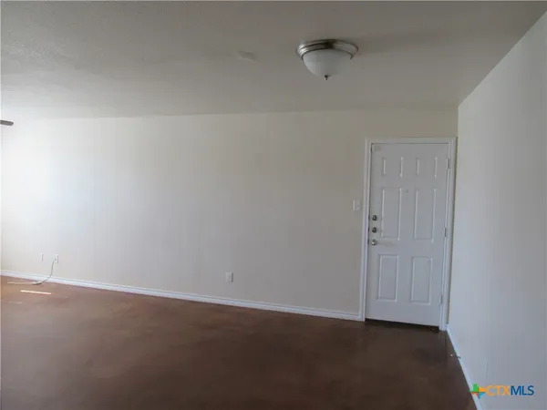 a view of an empty room