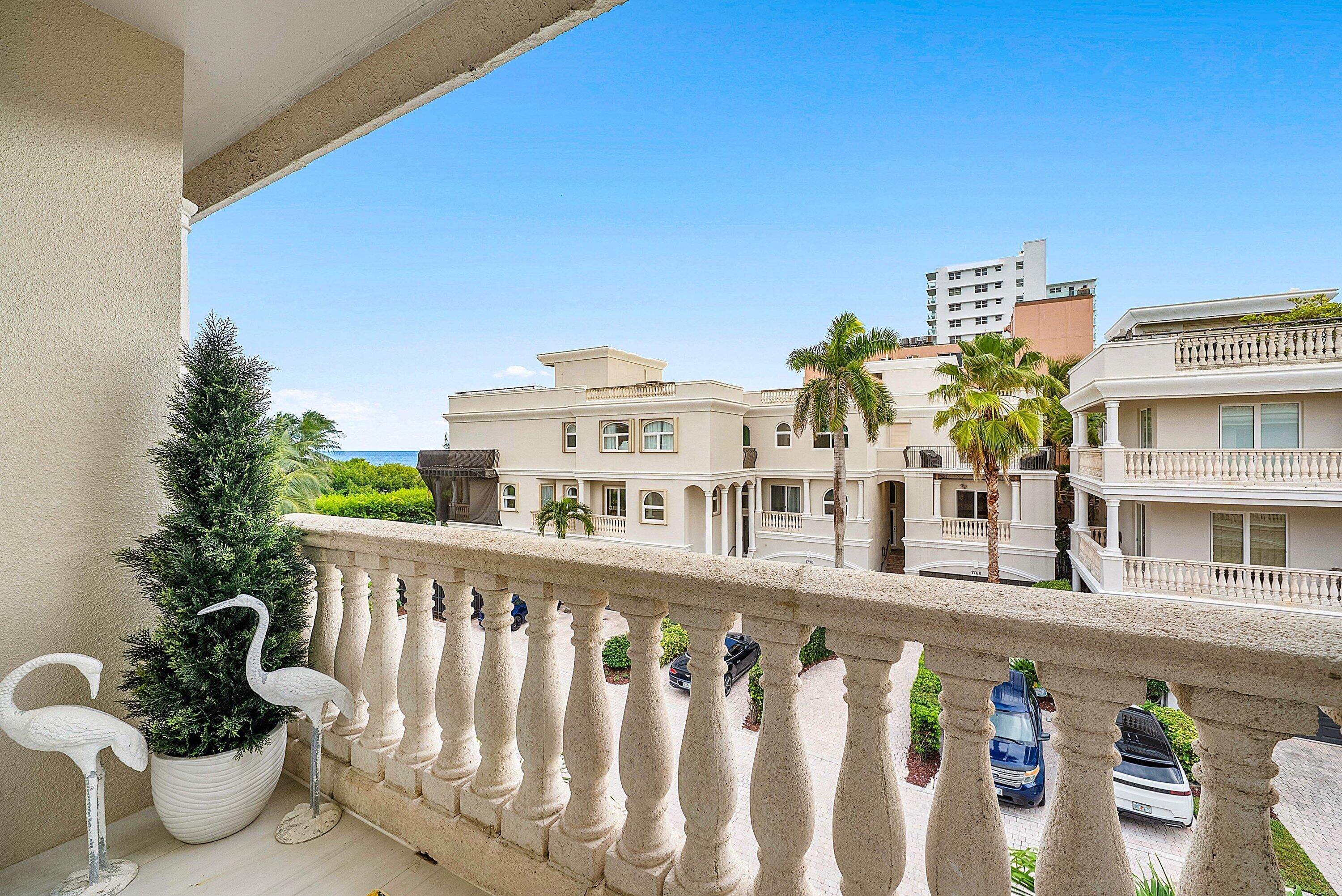 1792 Bay Drive, Unit 27 Pompano Beach, FL 33062 - Photo 34 of 51 a view of a building from a balcony