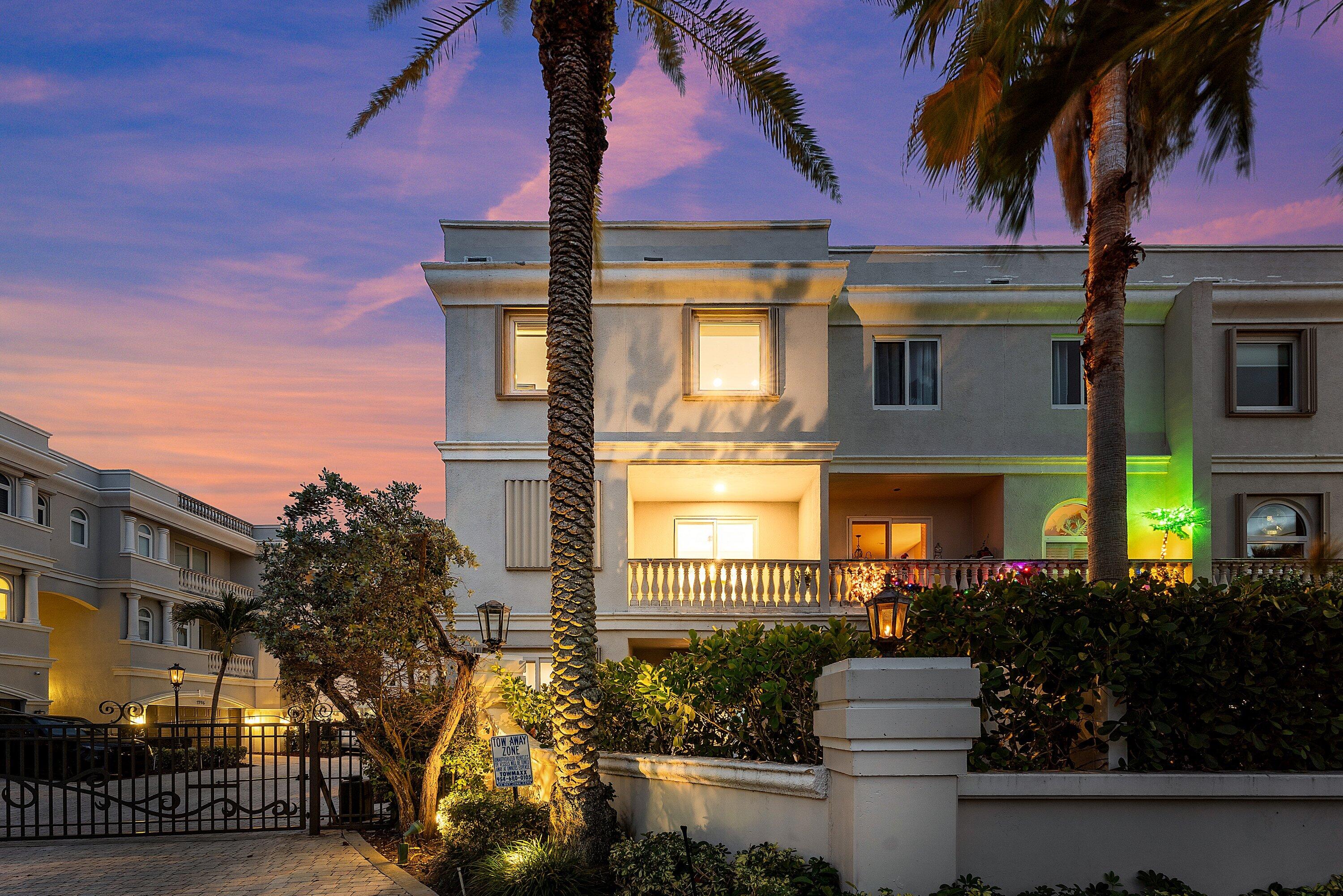 1792 Bay Drive, Unit 27 Pompano Beach, FL 33062 - Photo 39 of 51 a house view with a garden space