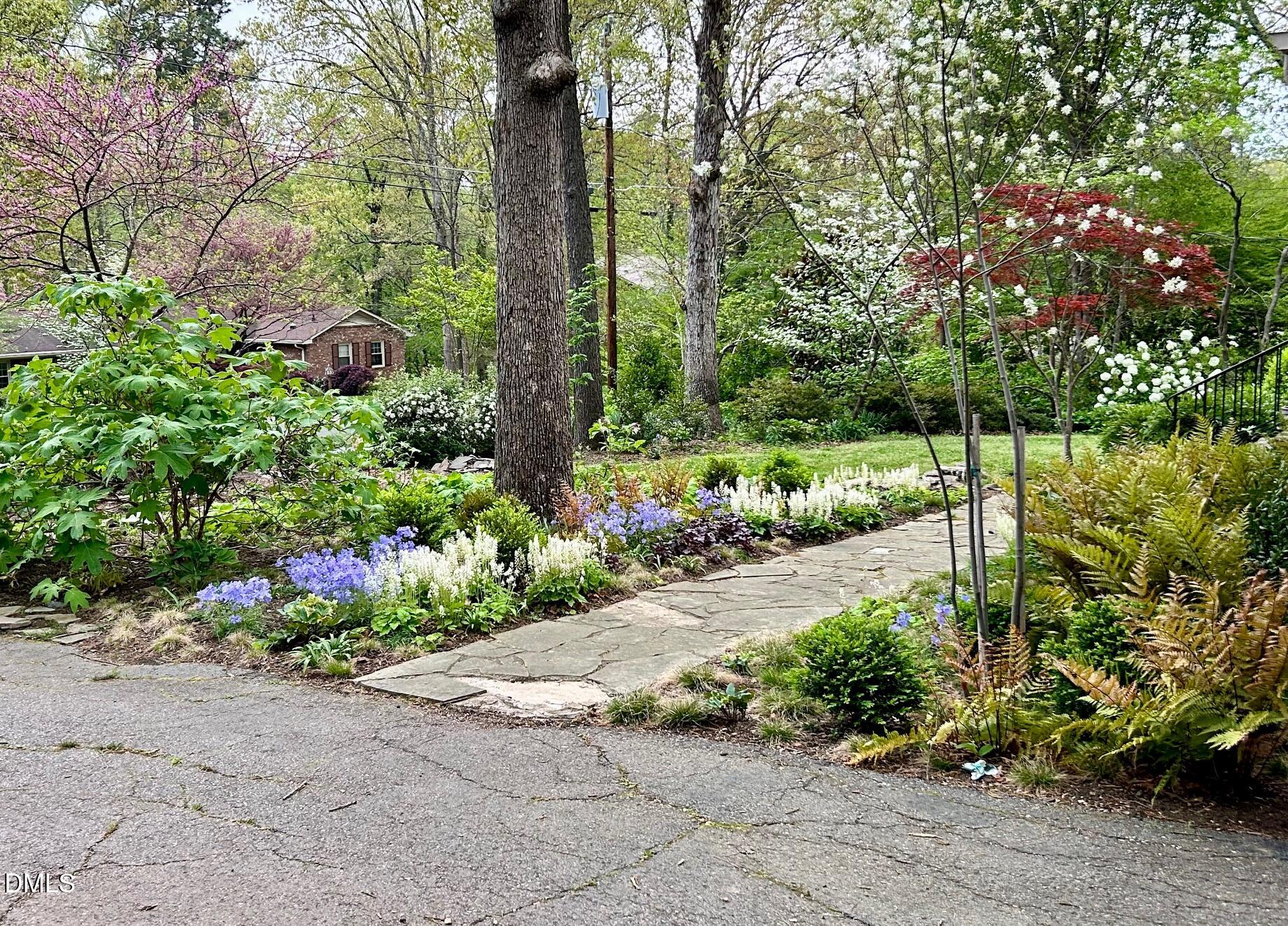 3900 Swarthmore Road Durham, NC 27707 - Photo 33 of 48 summer garden view
