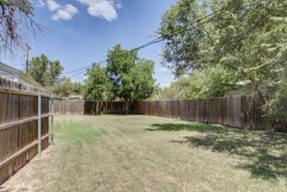 2320 26th Street Lubbock, TX 79411 - Photo 15 of 17 a backyard of a house