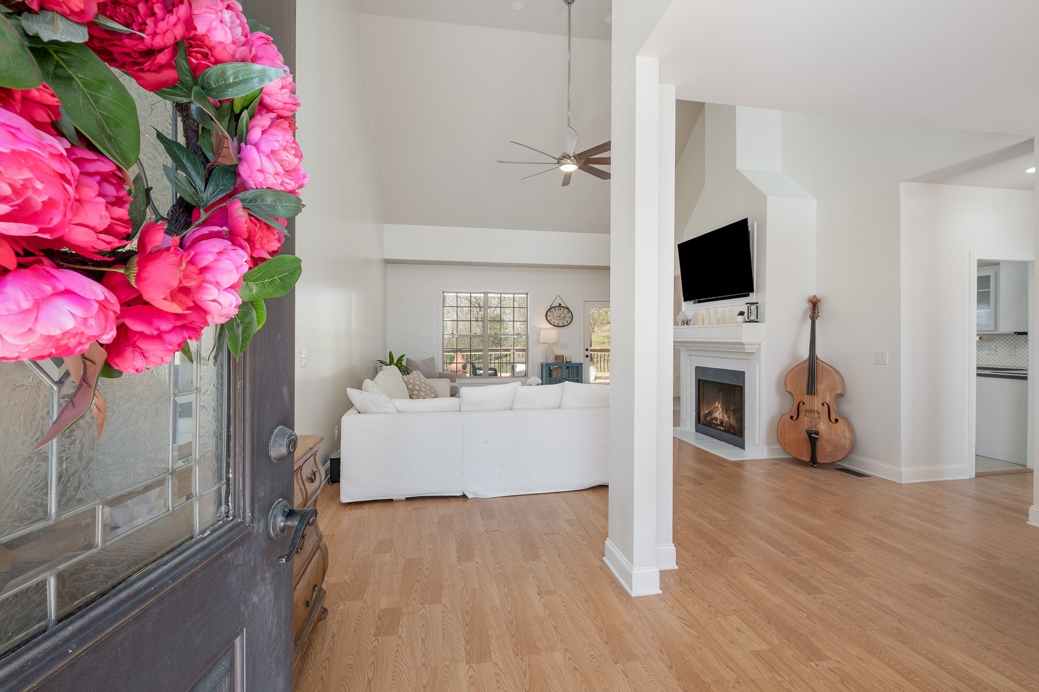 1604 Becca Lane Columbia, TN 38401 - Photo 14 of 54 a living room with furniture and a fireplace