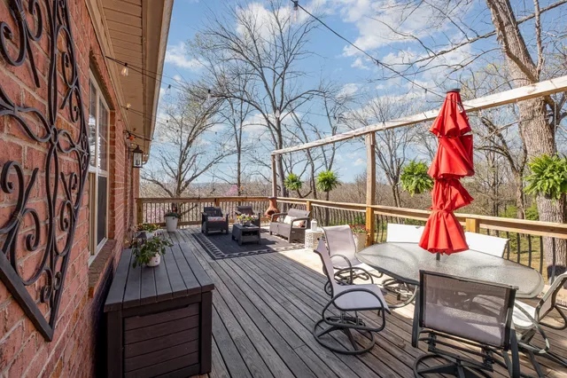 a view of outdoor seating