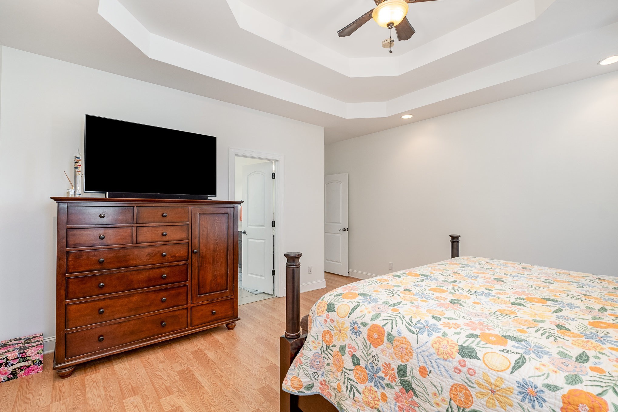 1604 Becca Lane Columbia, TN 38401 - Photo 39 of 54 a bedroom with a bed and a flat screen tv