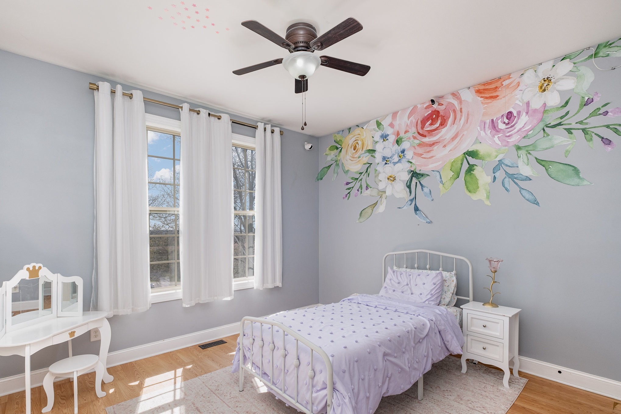 1604 Becca Lane Columbia, TN 38401 - Photo 40 of 54 a bedroom with a bed and a chandelier