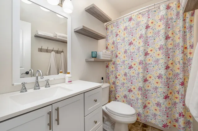 a outdoor space with furniture