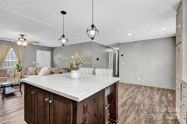 a view of a kitchen counter space
