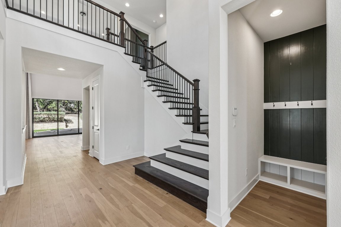 19316 Splendor Court Jonestown, TX 78645 - Photo 27 of 40 a view of entryway with wooden floor