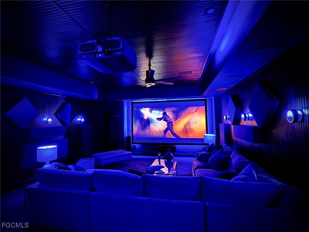 4412 Pinetree Boulevard St. James City, FL 33956 - Photo 10 of 50 a room with furniture projector screen and a projector screen