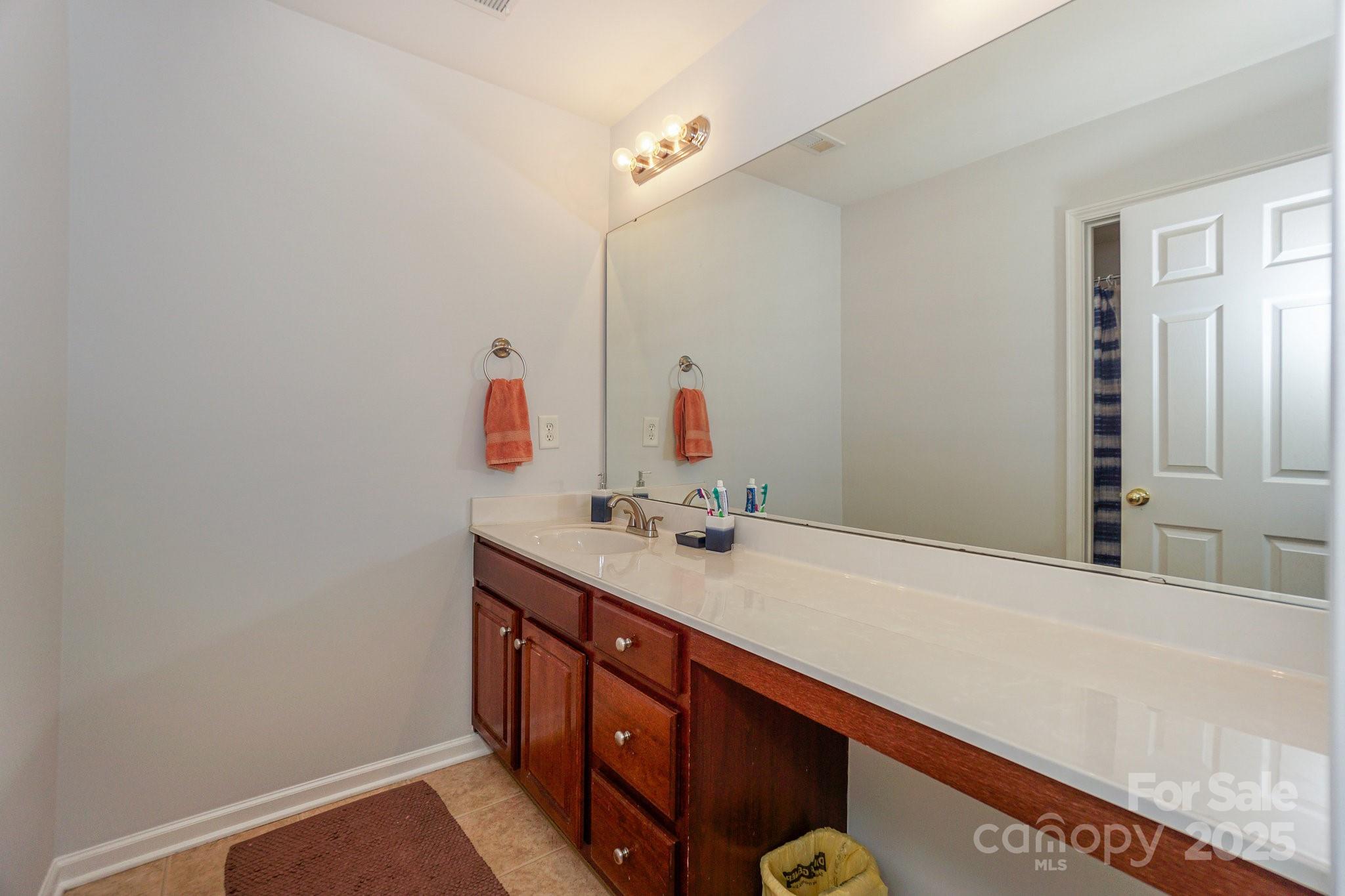166 Glennallen Road Mooresville, NC 28115 - Photo 37 of 48 a bathroom with a sink and a mirror