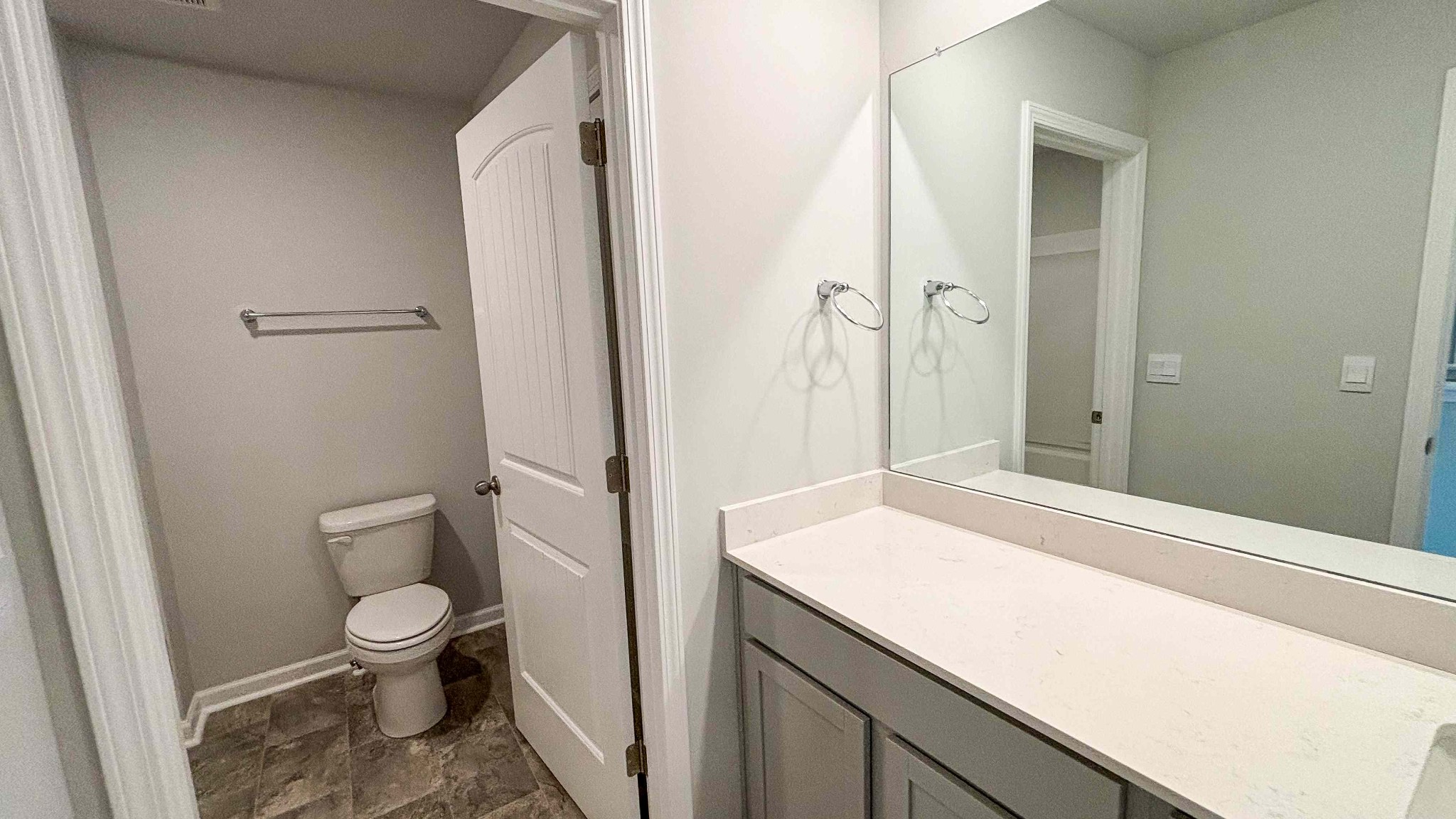 301 Harvest Point Boulevard Spring Hill, TN 37174 - Photo 24 of 25 a bathroom with a granite countertop sink toilet and shower