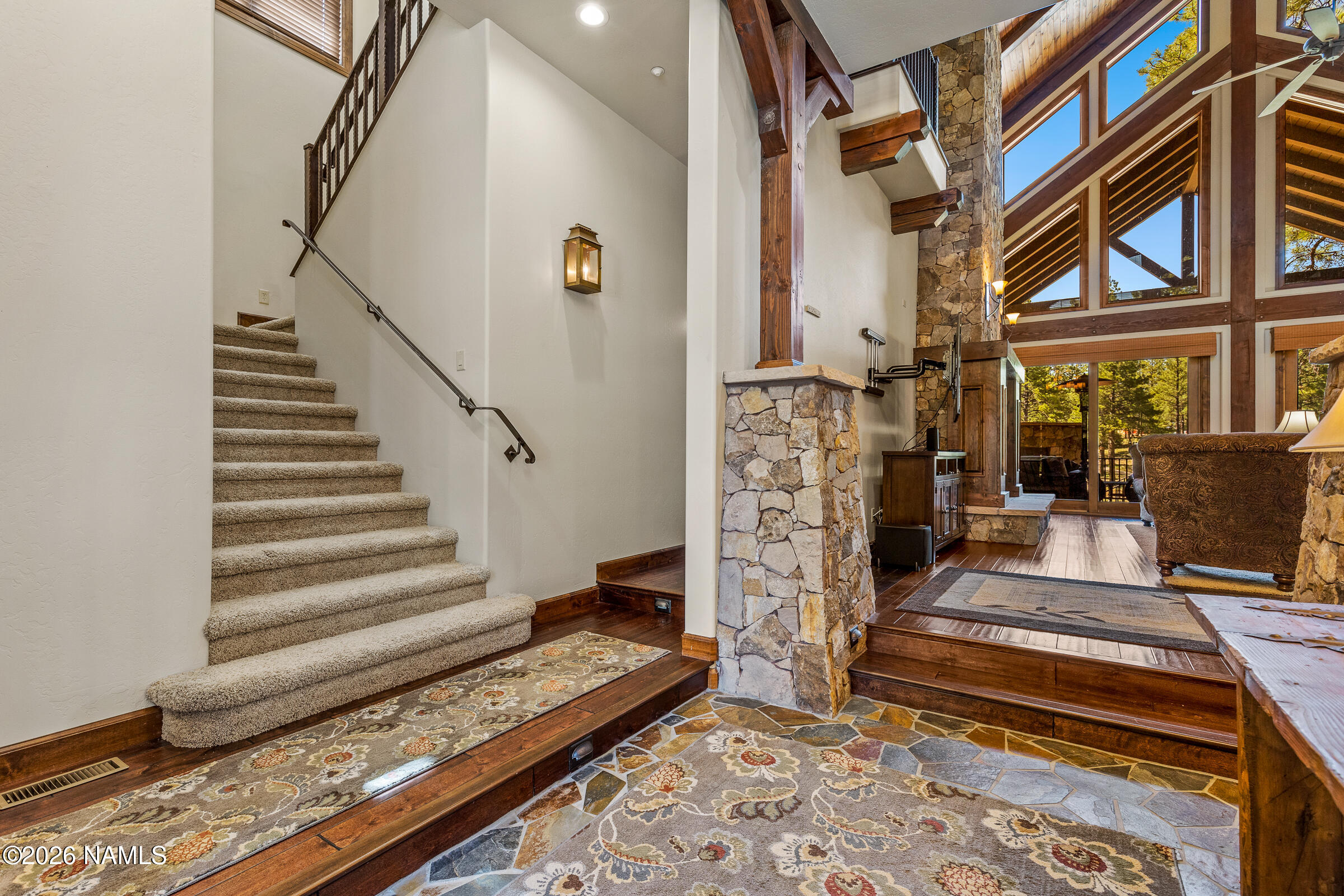 2214 East Del Rae Drive Flagstaff, AZ 86005 - Photo 21 of 45 a view of an entryway with staircase