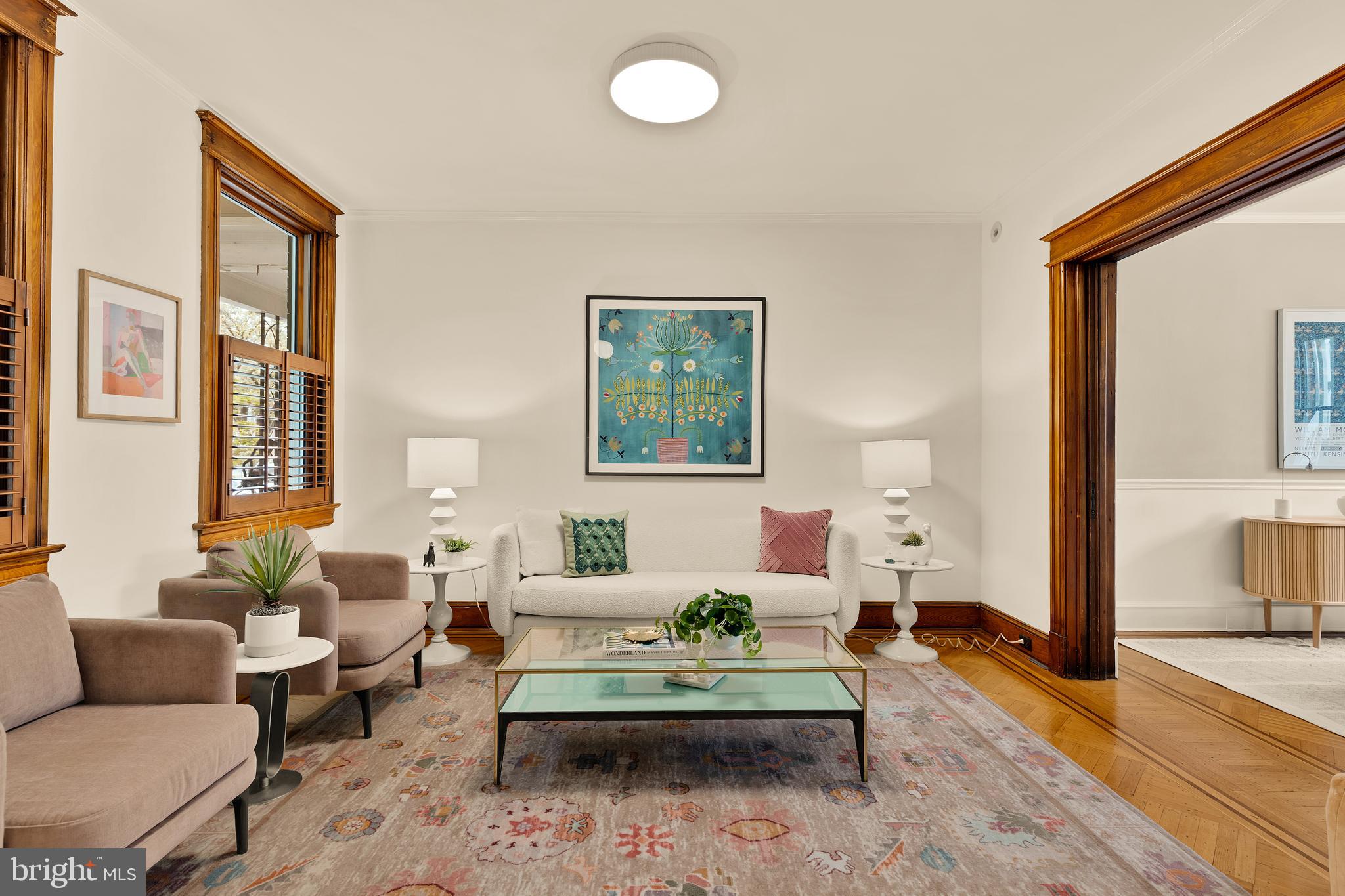 222 Tennessee Avenue Northeast Washington, DC 20002 - Photo 4 of 29 a living room with furniture and a potted plant