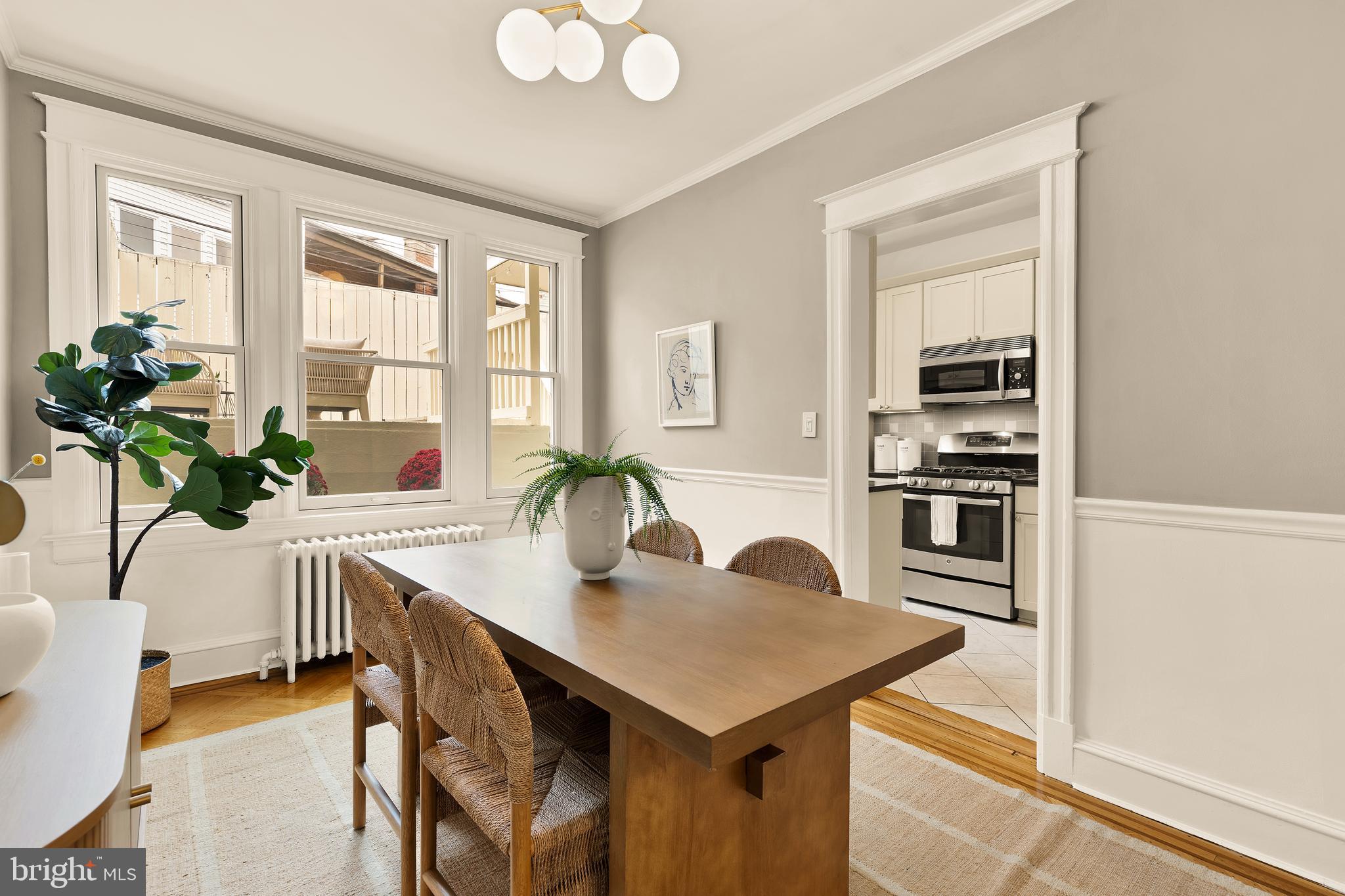 222 Tennessee Avenue Northeast Washington, DC 20002 - Photo 7 of 29 a view of a dining room with furniture and window