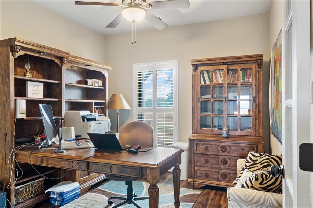 2170 Derrs Chapel Road Italy, TX 76651 - Photo 14 of 38 a view of a workspace with furniture and a window