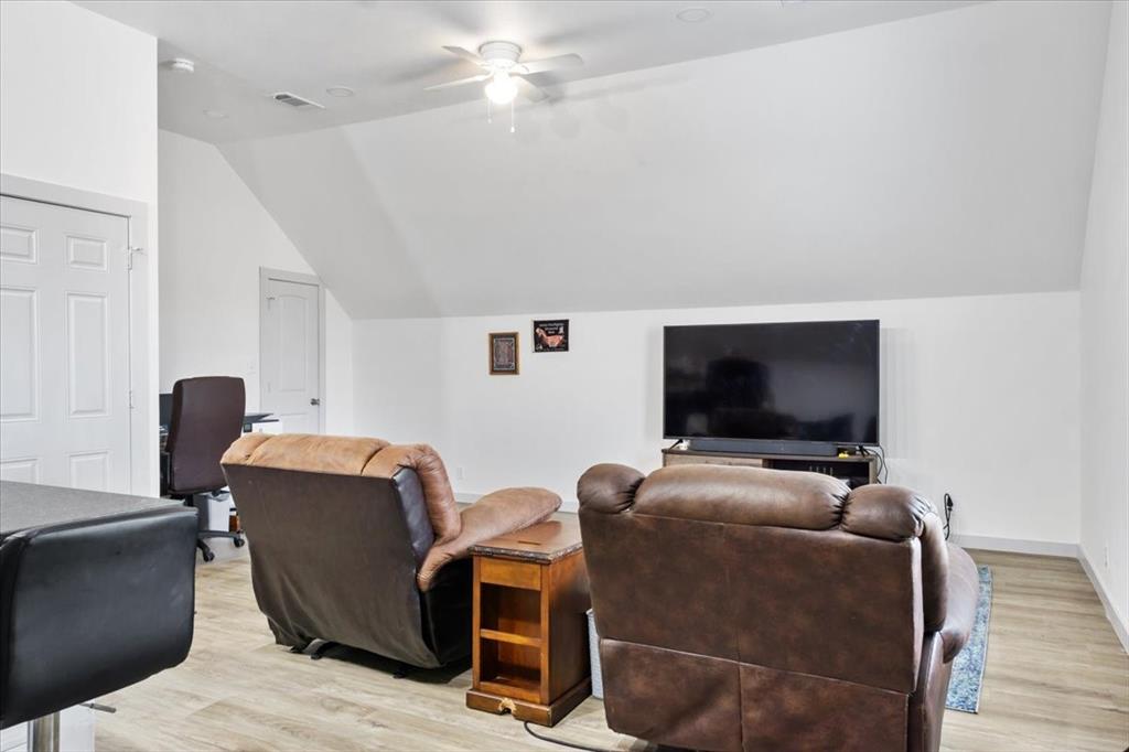 2170 Derrs Chapel Road Italy, TX 76651 - Photo 25 of 38 a living room with furniture and a flat screen tv