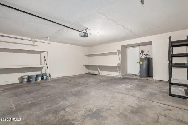 a view of a room with a large window