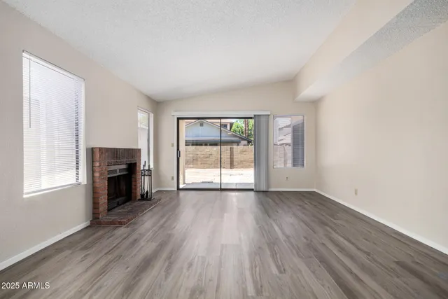 wooden floor in an empty room
