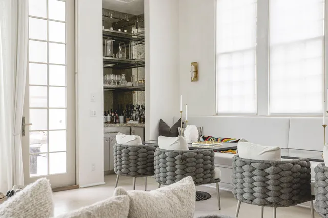 a outdoor living space with furniture and window