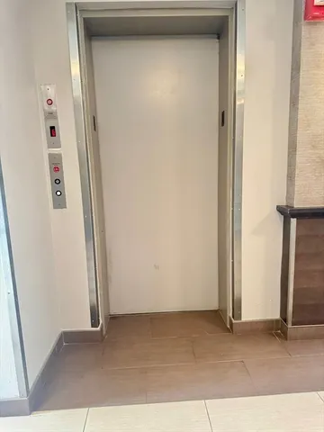 a view of a closet area