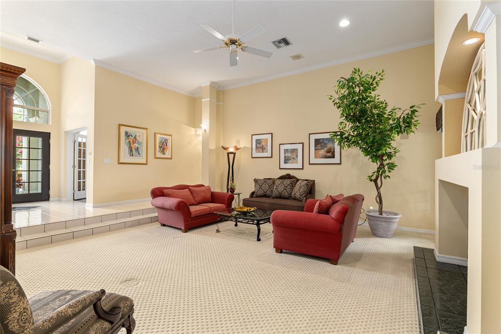 2215 Spring Hill Court Ocala, FL 34471 - Photo 11 of 62 a living room with furniture and a potted plant