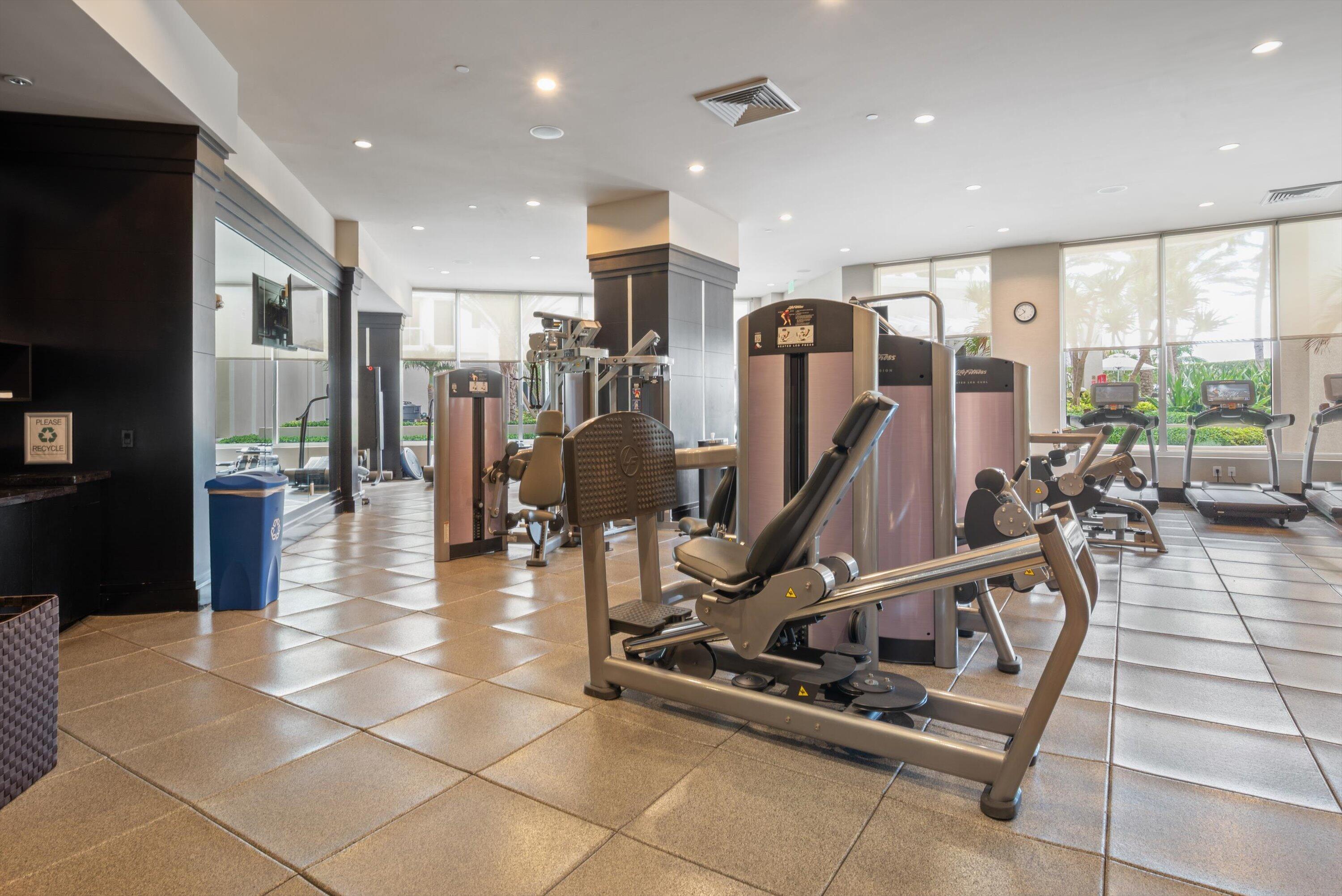 2700 North Ocean Drive, Unit 1401B Singer Island, FL 33404 - Photo 36 of 49 a view of a room with gym equipment