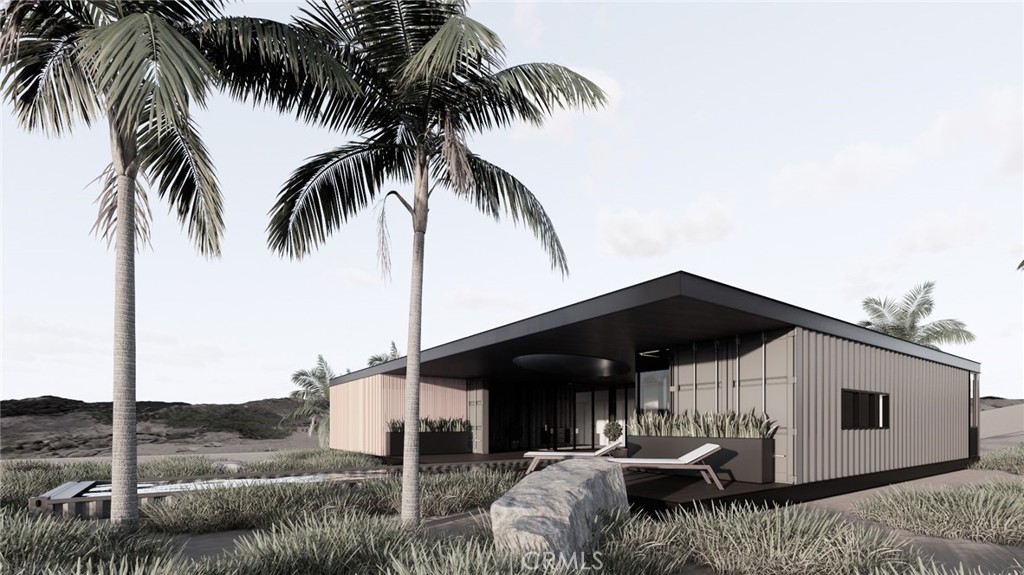 6350 Pioneertown Road Pioneertown, CA 92268 - Photo 29 of 36 a front view of house with a garden