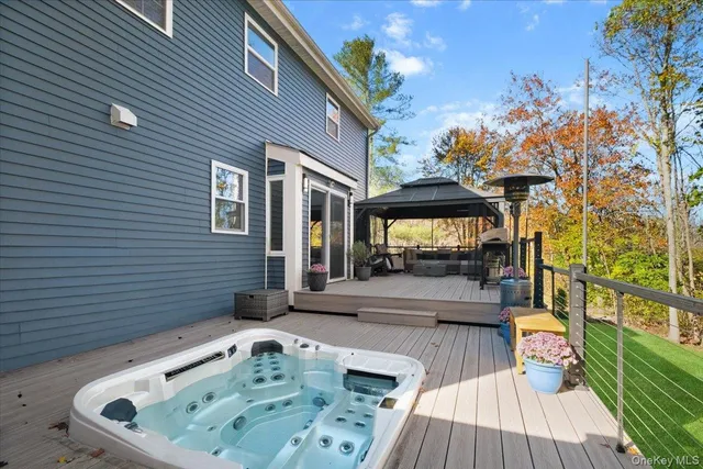 a outdoor space with furniture