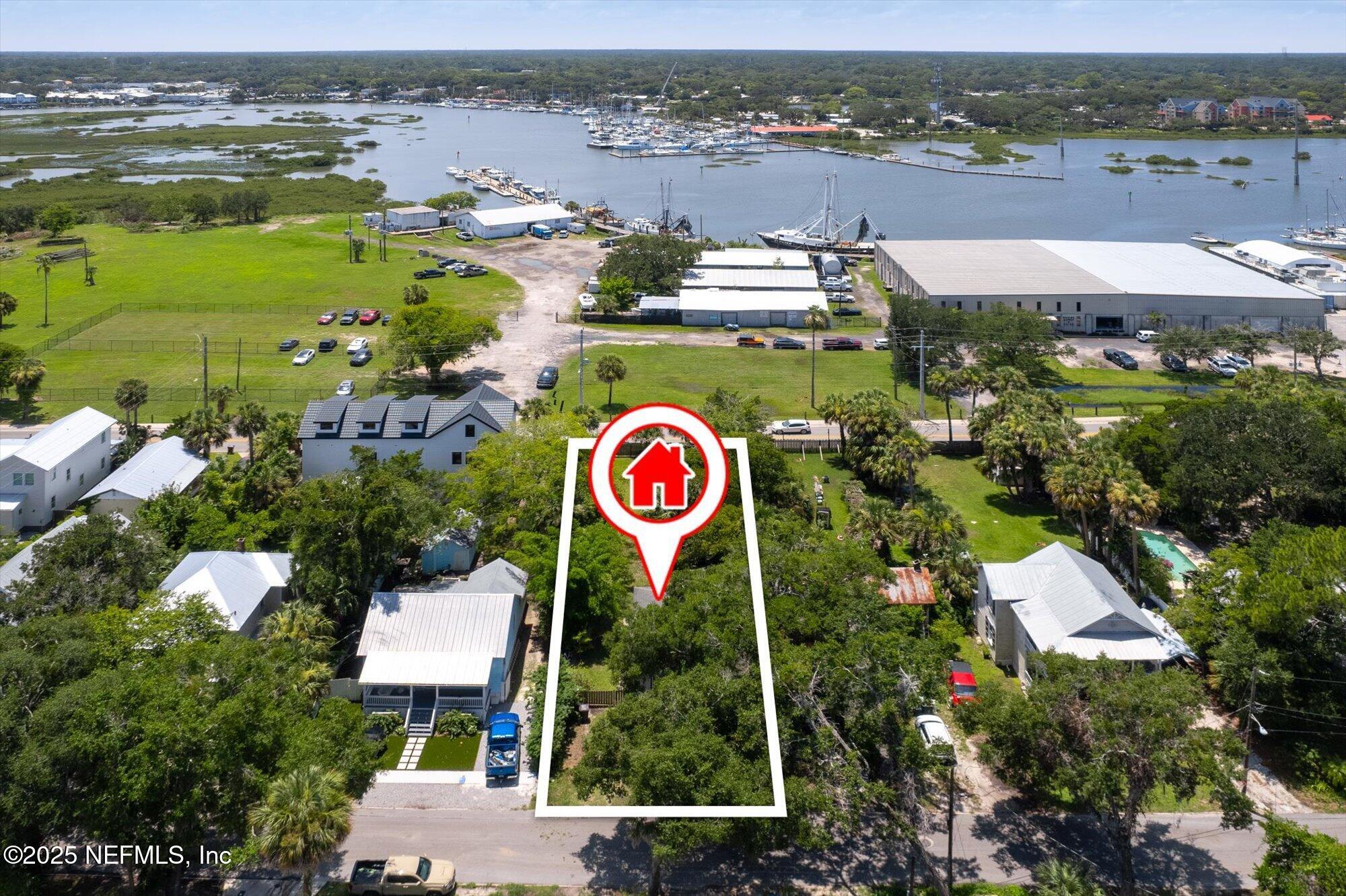 60 Weeden Street St. Augustine, FL 32084 - Photo 2 of 46 an aerial view of residential house with outdoor space and ocean view