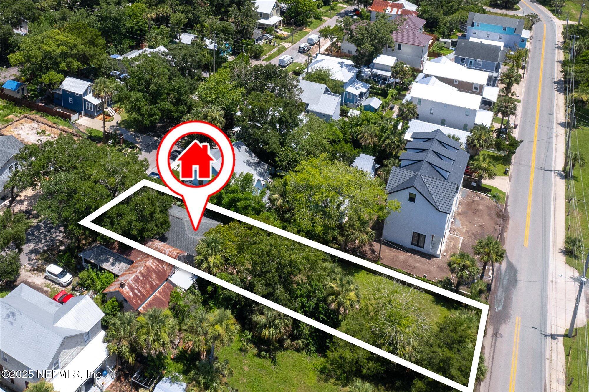 60 Weeden Street St. Augustine, FL 32084 - Photo 38 of 46 an aerial view of a and sign board