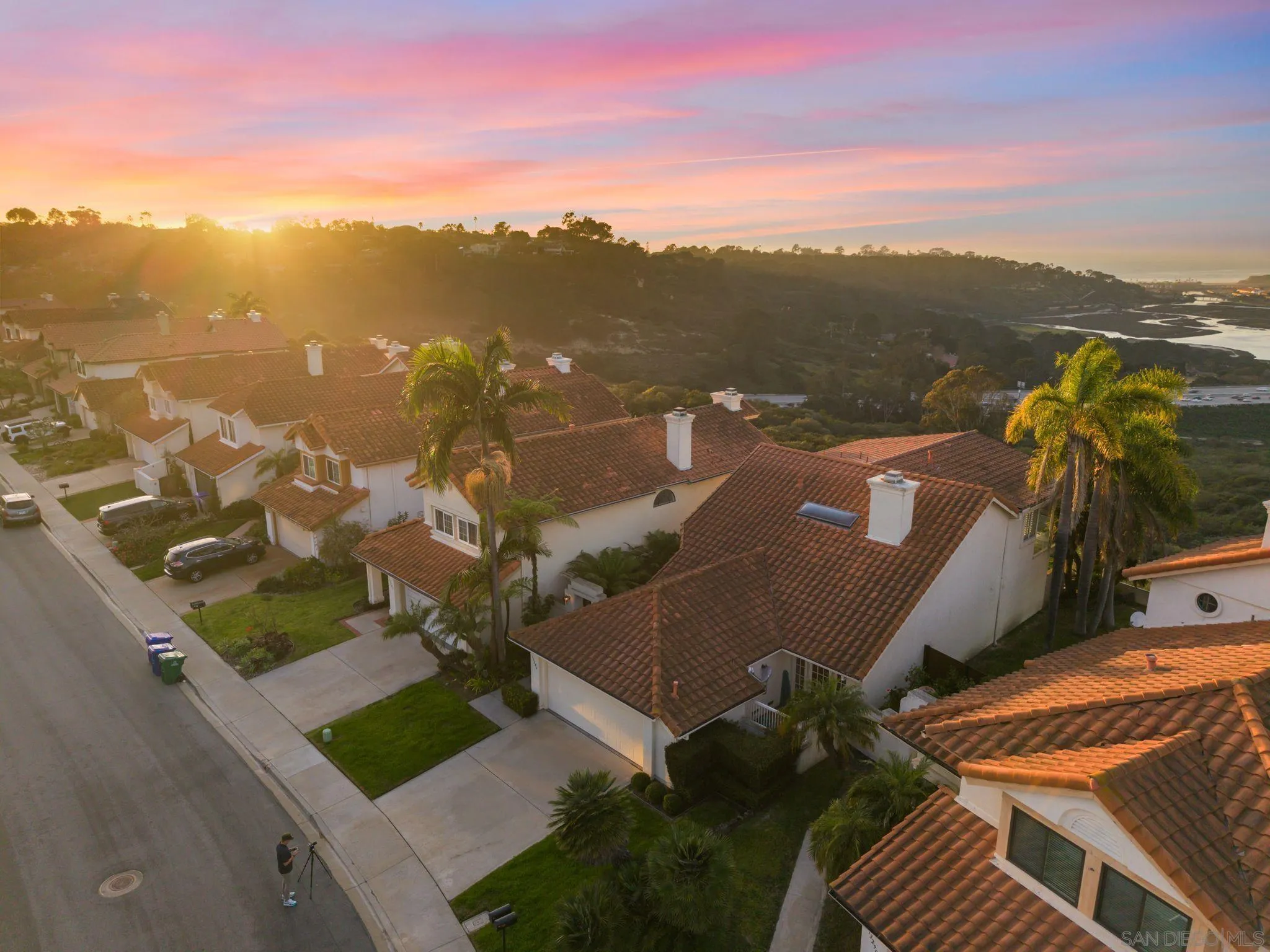 13286 Ocean Vista Road San Diego, CA 92130 - Photo 58 of 66 an aerial view of a house with a mountain