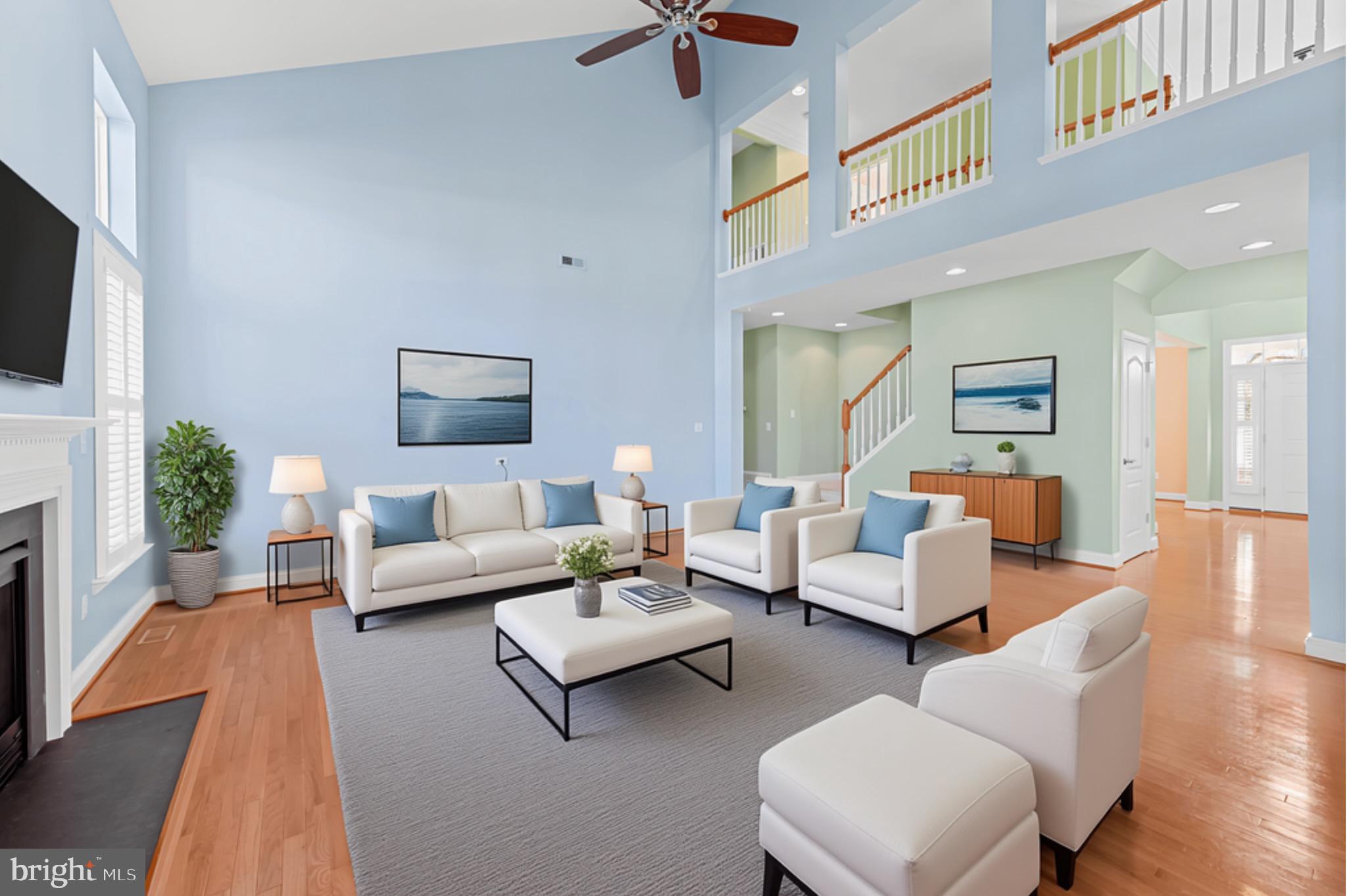 Great Room - virtually staged