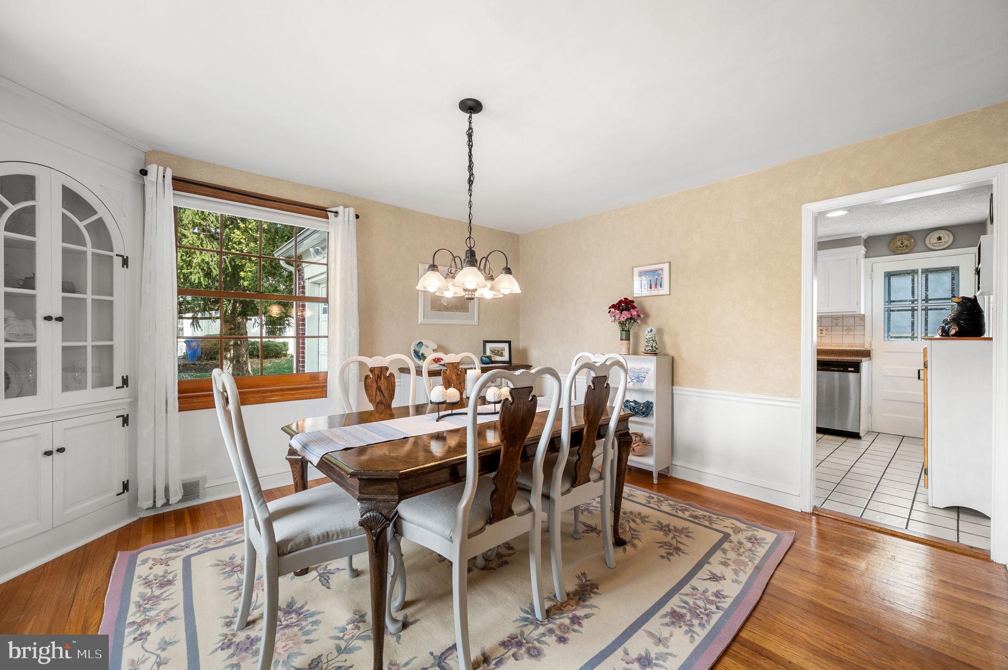 412 Briarwood Road Wallingford, PA 19086 - Photo 6 of 33 Dining Room with Built-in Cabinet