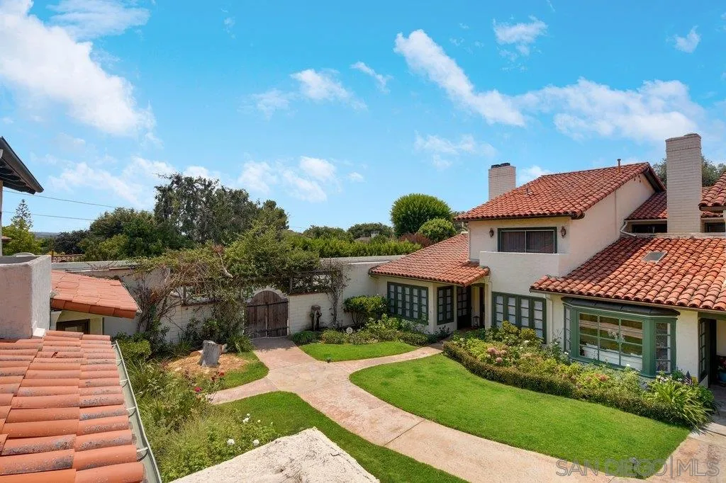 6125 La Flecha Rancho Santa Fe, CA 92067 - Photo 23 of 25 a front view of a house with a yard