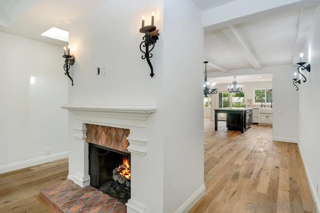 6125 La Flecha Rancho Santa Fe, CA 92067 - Photo 6 of 25 a living room with furniture and a fireplace