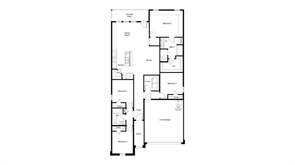 1914 Cherokee Lane Cleburne, TX 76033 - Photo 2 of 2 a picture of floor plan