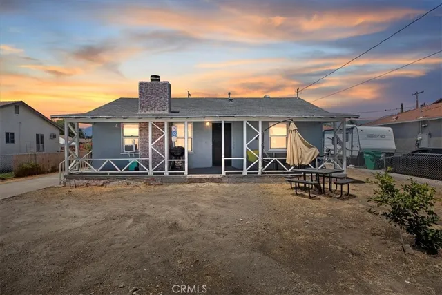 a view of a house with patio