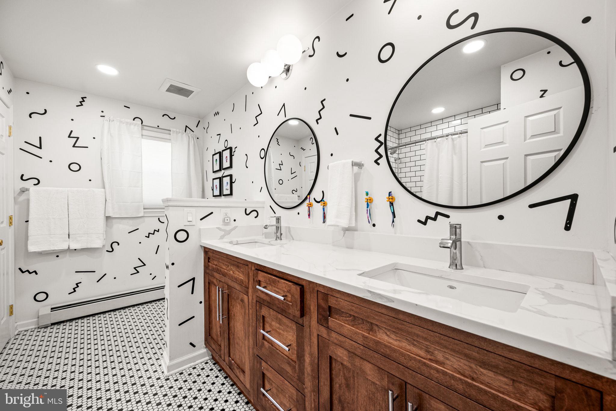 416 Yorkshire Road Bryn Mawr, PA 19010 - Photo 23 of 33 Hall Bath Double sinks