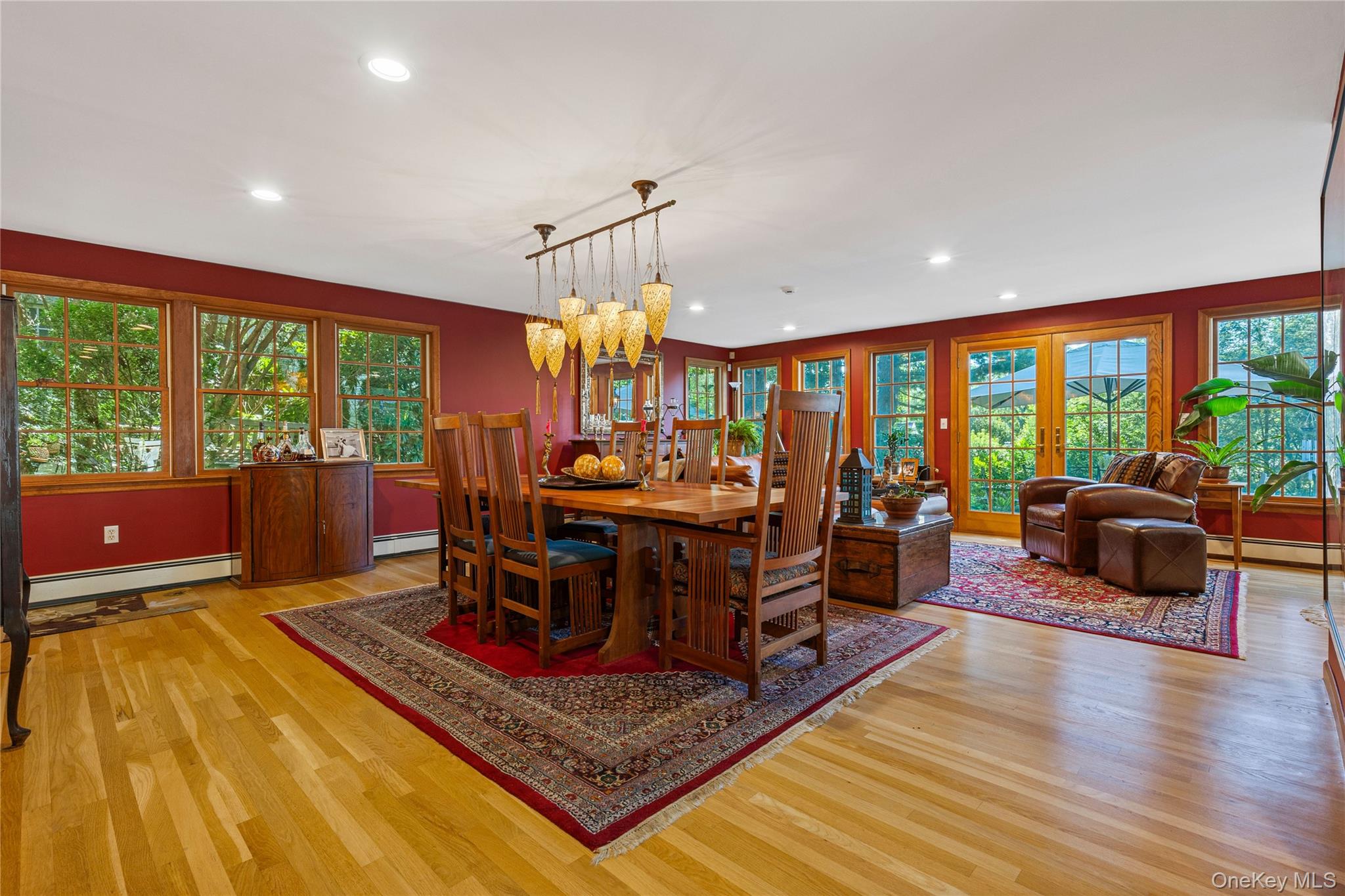 46 Hill Street Rye, NY 10580 - Photo 14 of 30 a living room with furniture a rug and a floor to ceiling window