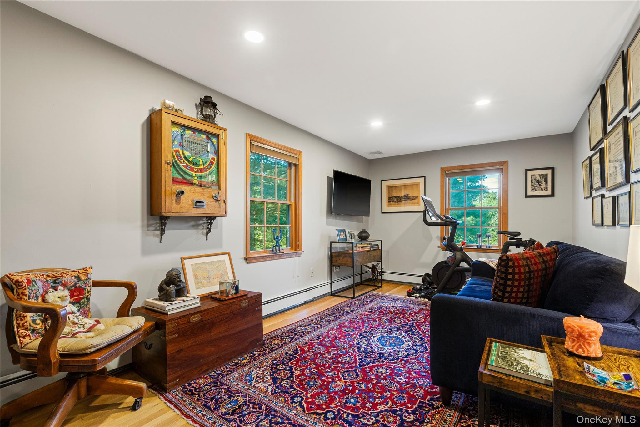 46 Hill Street Rye, NY 10580 - Photo 7 of 30 a living room with furniture and a flat screen tv