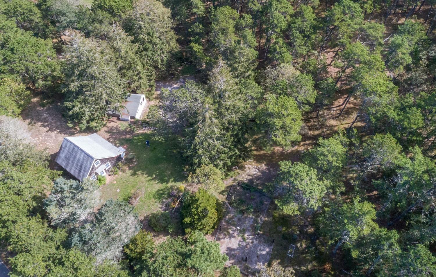 59 South Pamet Road Truro, MA 02666 - Photo 10 of 15 an aerial view of a house with yard