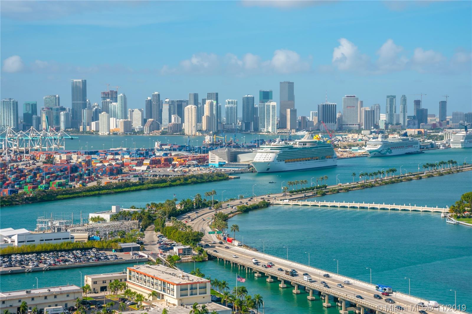 400 Alton Road, Unit 3403 Miami Beach, FL 33139 - Photo 8 of 10 a view of a city with tall buildings