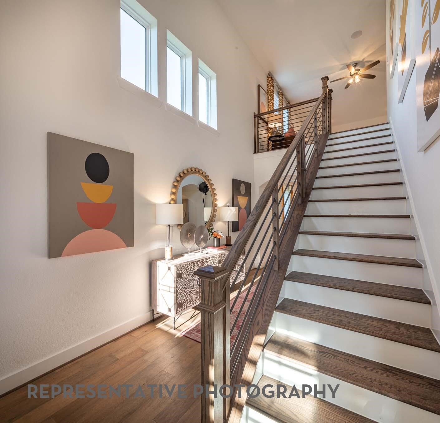 26535 Jolly Prairie Drive Hockley, TX 77447 - Photo 7 of 8 a view of entryway and hall with wooden floor