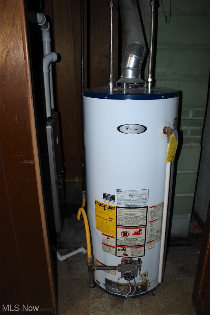 56824 Wegee Road Shadyside, OH 43947 - Photo 14 of 21 Utility room featuring gas water heater