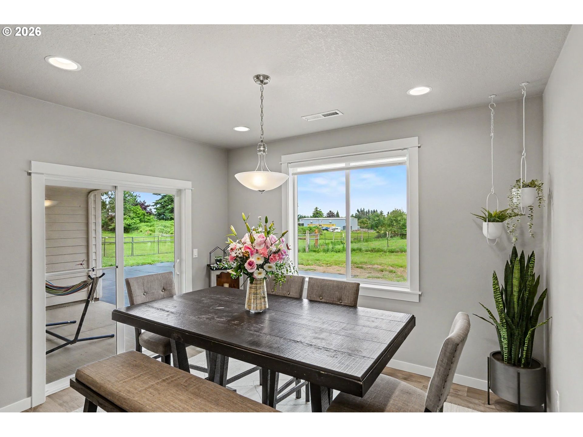 11862 Steinkamp Road Southeast Aumsville, OR 97325 - Photo 21 of 48 a view of a dining room with furniture window and outside view