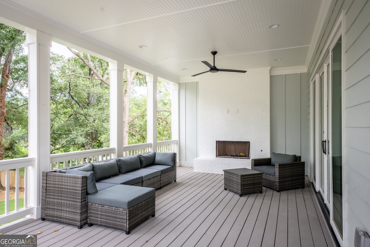 430 Allendale Drive Southeast Atlanta, GA 30317 - Photo 6 of 7 a living room with furniture and a flat screen tv