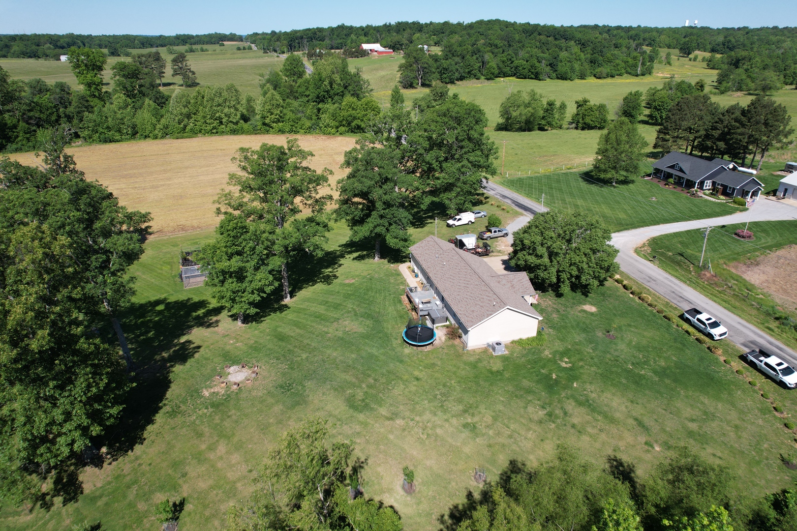5012 Rosebud Road Metropolis, IL 62960 - Photo 14 of 44 an aerial view of a house with a yard