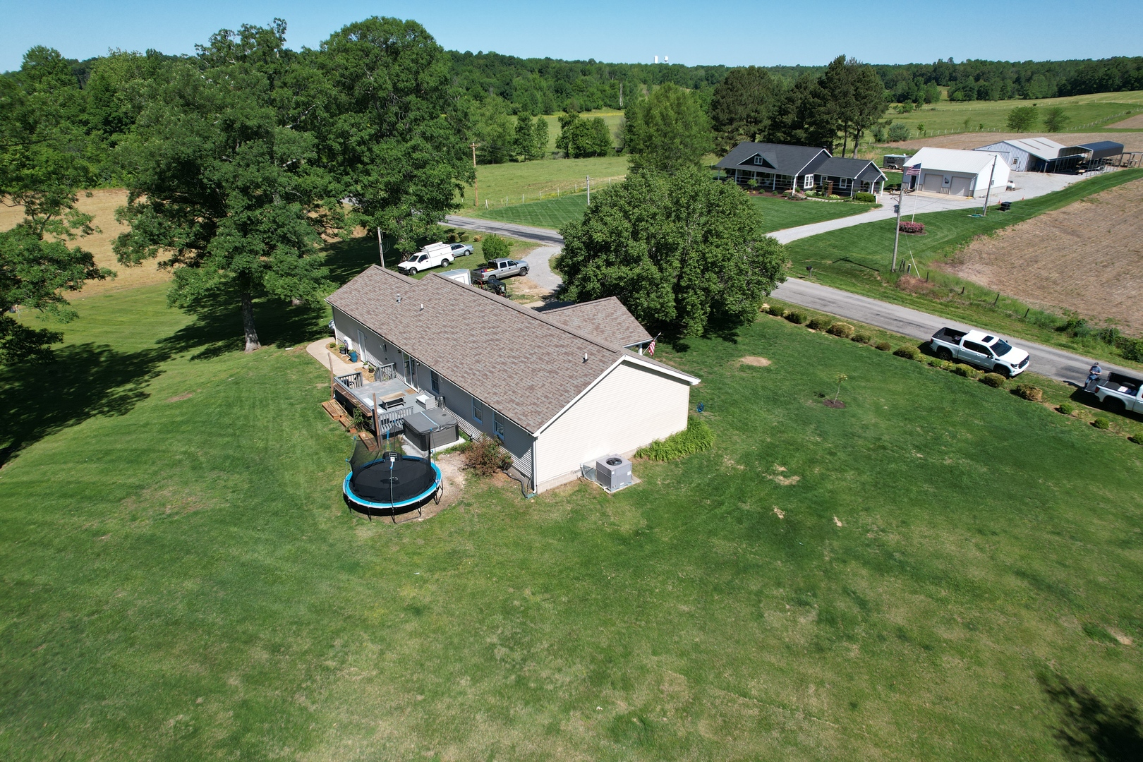 5012 Rosebud Road Metropolis, IL 62960 - Photo 8 of 44 an aerial view of a house with a yard